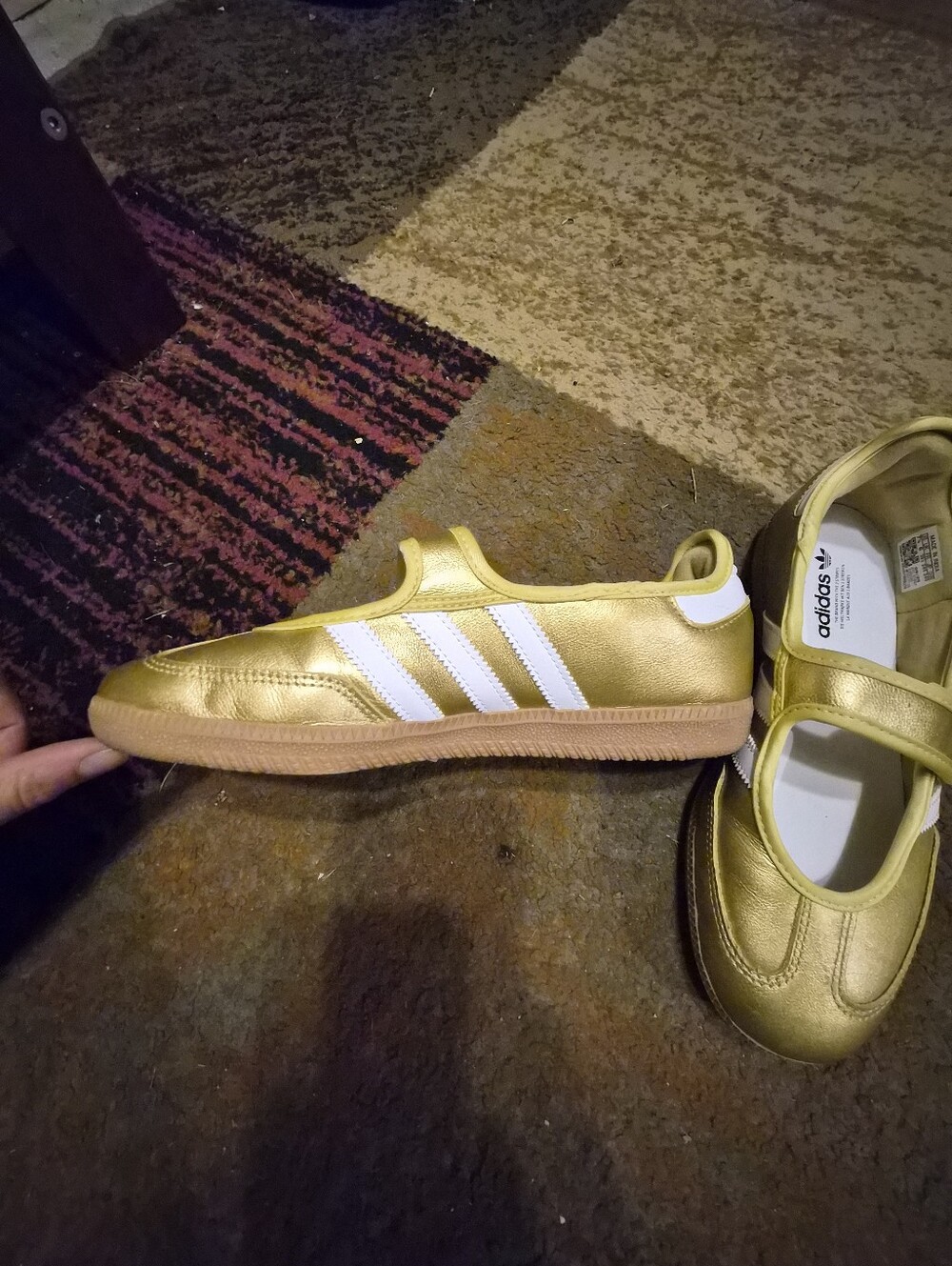Girls' Metallic Gold Mary Jane Kids Shoes - Picture 4 of 4